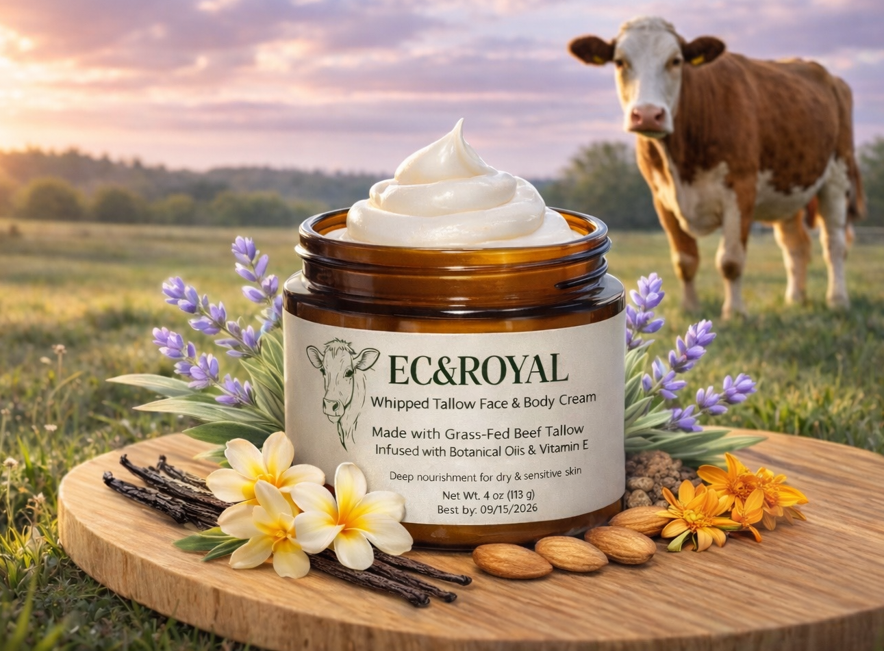 Natural Beef Tallow Body Cream – Deep Moisturizing